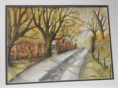 Christine M. Kirk Ireton above Carsington Water Derbyshire, watercolour. 10.20.jpg